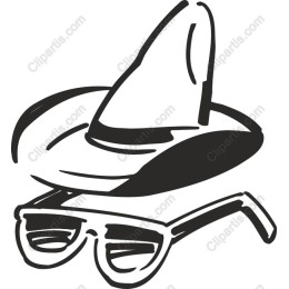 Whimsical Hat and Sunglasses