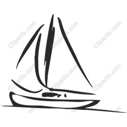 Elegant Minimalist Sailboat