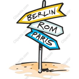 Whimsical Travel Directional Signpost