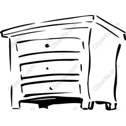 Elegant Hand-Drawn Four-Drawer Chest