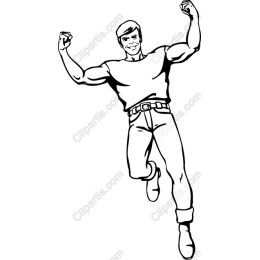 Dynamic Muscular Man
