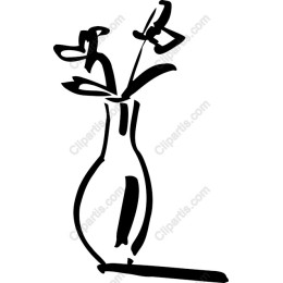 Elegant Minimalist Vase with Flowers