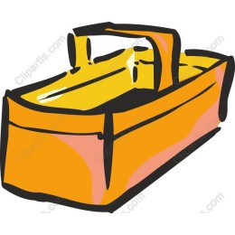 Hand-Drawn Orange Toolbox