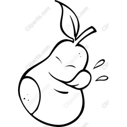 Playful Cartoon Pear