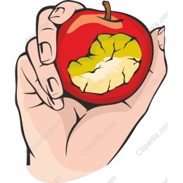 Hand-Held Red Apple