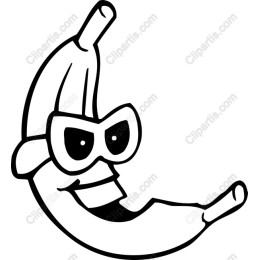 Playful Sunglass-Wearing Banana