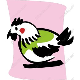 Stylized Whimsical Bird