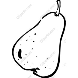 Hand-Drawn Pear