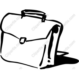 Hand-Drawn Briefcase Drawing