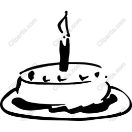Hand-Drawn Birthday Cake