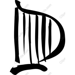 Abstract Letter D