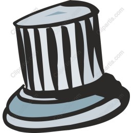 Elegant Striped Top Hat