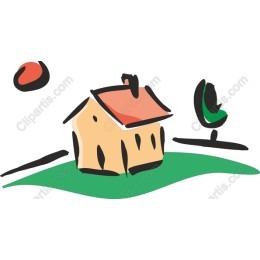 Whimsical Hand-Drawn House