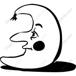 Whimsical Moon Character