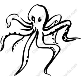Octopus Line Art
