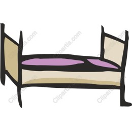 Hand-Drawn Minimalist Bed