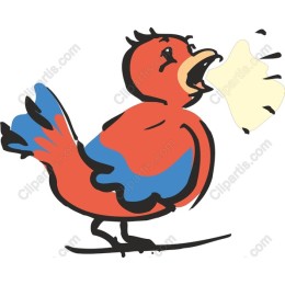 Cheerful Bird - Colorful and