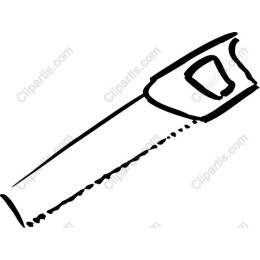 Hand-Drawn Saw