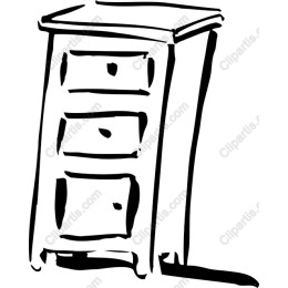 Elegant Three-Drawer Nightstand