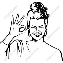 Confident OK Sign Woman