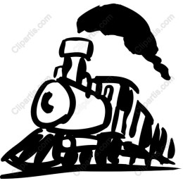 Vintage Hand-Drawn Steam Engine