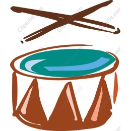 Vibrant Hand-Drawn Drum