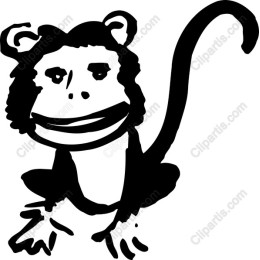 Playful Monkey Drawing