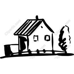 Charming Hand-Drawn House