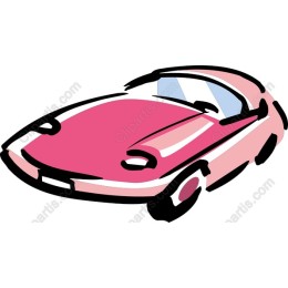 Pink Sports Car
