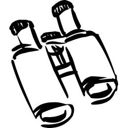 Hand-Drawn Binoculars