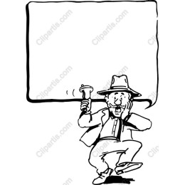 Whimsical Character with Speech Bubble