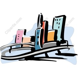 Vibrant Urban Skyline