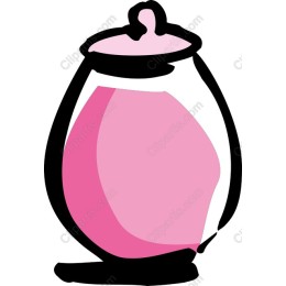Whimsical Pink Jar