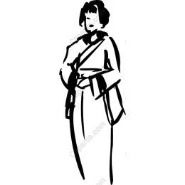 Elegant Hand-Drawn Figure