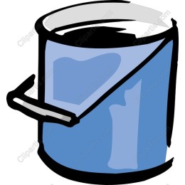 Blue Paint Can