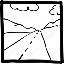 Hand-Drawn Open Road
