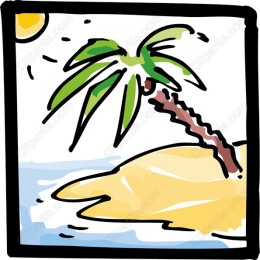 Tropical Paradise Palm Tree