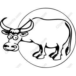 Playful Cartoon Cow