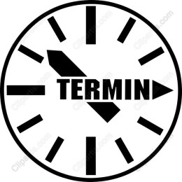 Bold TERMIN Clock