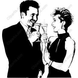 Couple Toasting Celebration