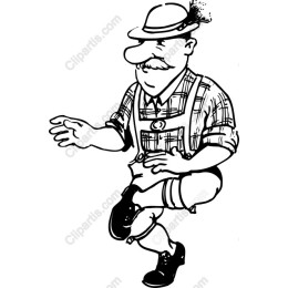 Joyful Bavarian Man