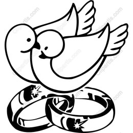 Lovebirds and Wedding Rings