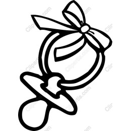 Charming Baby Pacifier with Bow