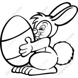 Bunny with Easter Egg