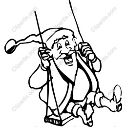 Santa on a Swing