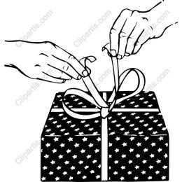 Gift Box Ribbon Tying