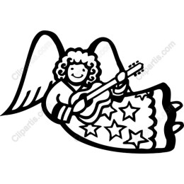 Whimsical Angel Guitar