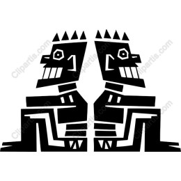 Stylized Twin Figures