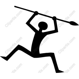 Dynamic Stick Figure with Spear