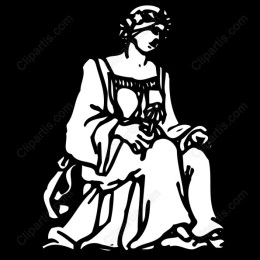 Elegant Seated Figure
